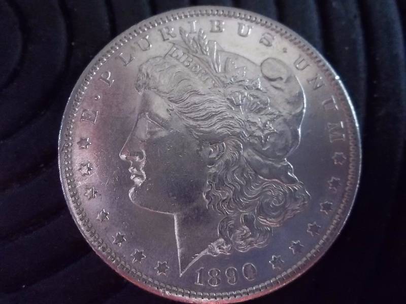 1890 S Morgan Silver Dollar AU-BU