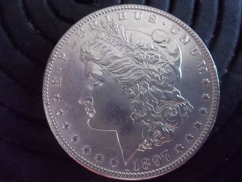 1897 Morgan Silver Dollar AU-BU