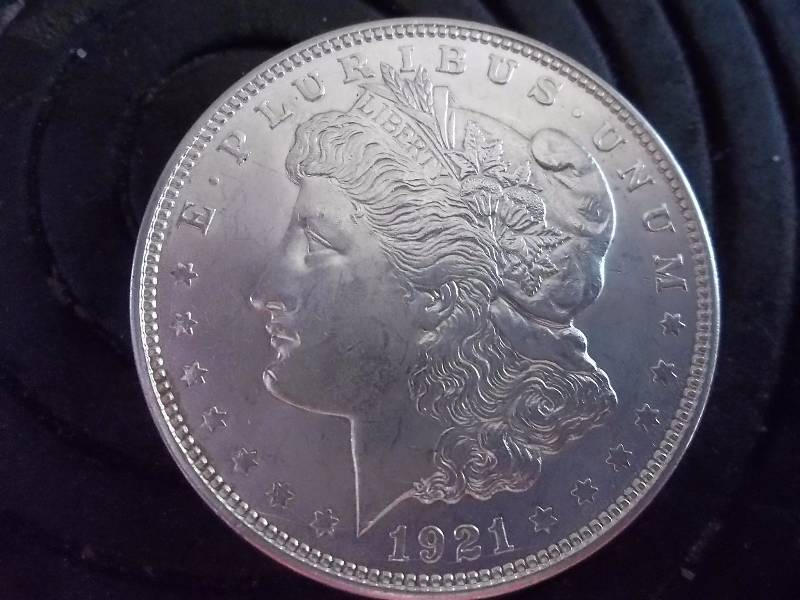 1921 D Morgan Silver Dollar AU-BU