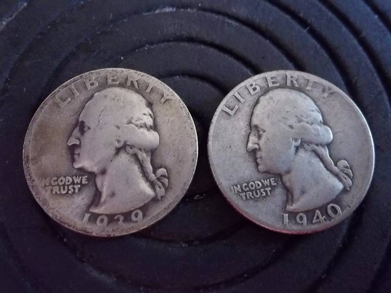 1939, 1940 Washington Quarters