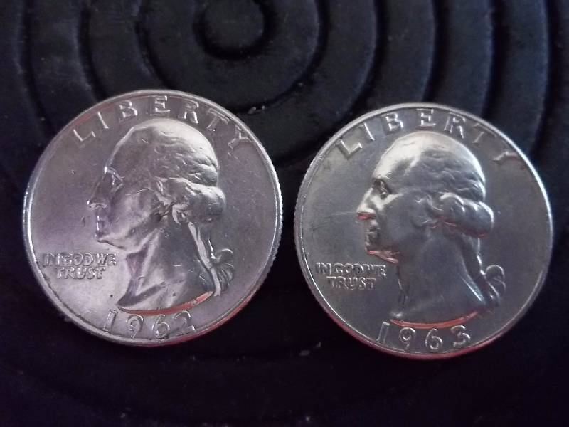 1962 D, 1963(Both BU) Washington Quarters