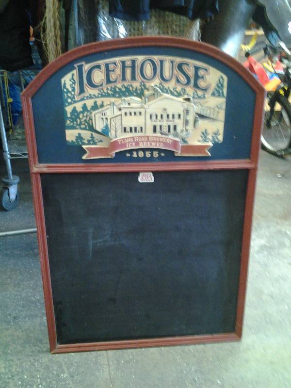 Ice House Chalk Board Sign 36x24