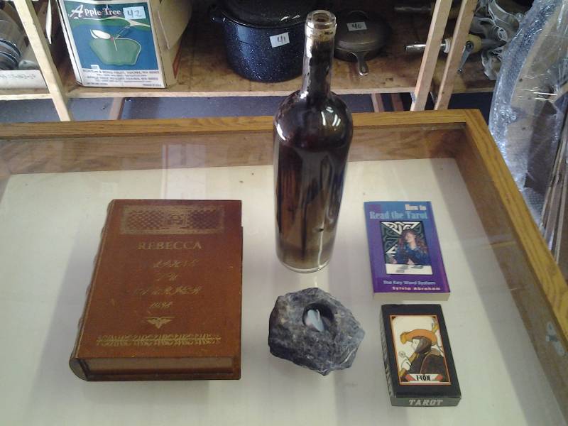 Tarot Cards & Book, Incense Burner Bottle, Rock Candle, Stash Box Book