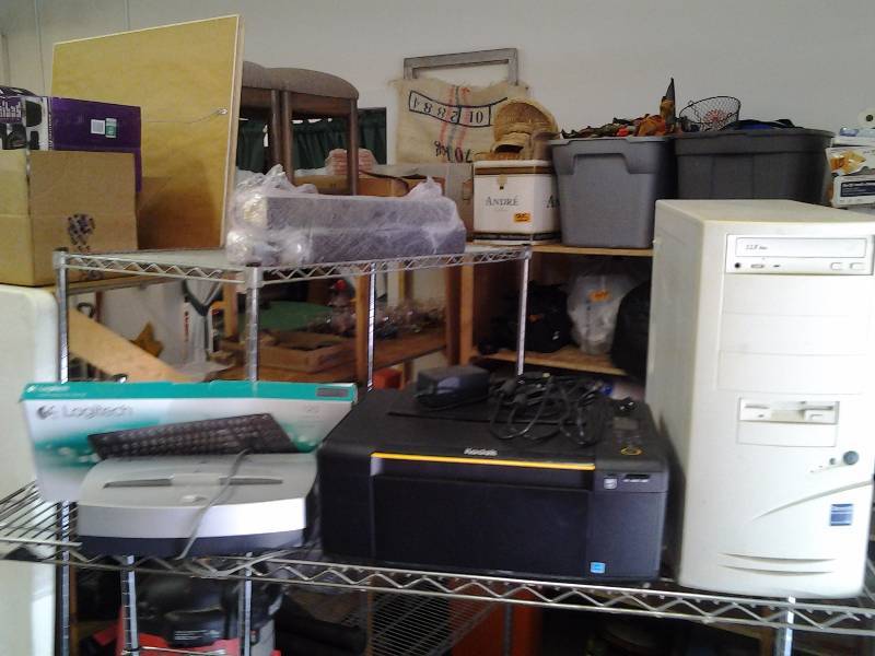 Kodak Wireless PrinterScannerCopier, Yellow Keyboard, Paper Shredder, General Computer Tower