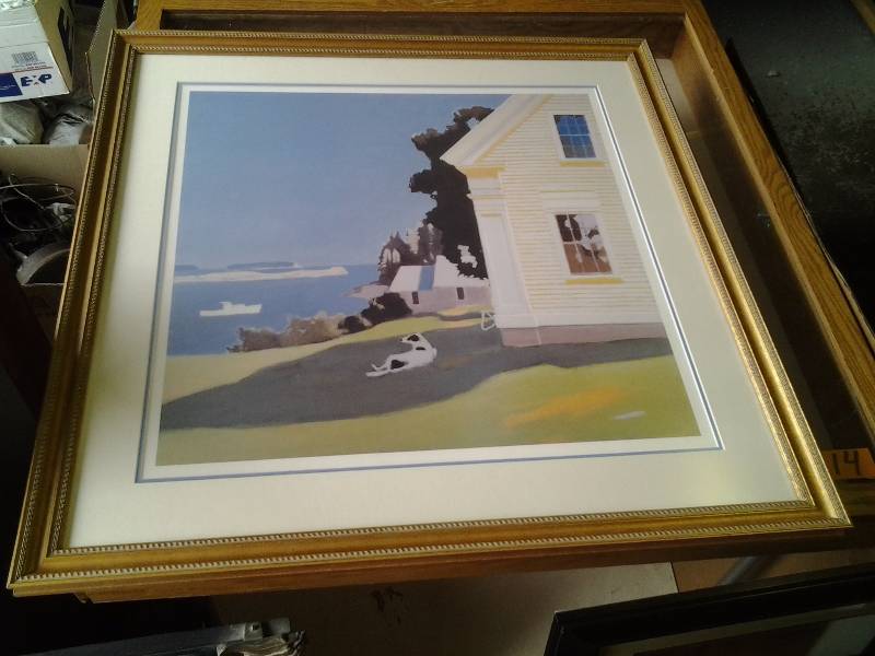 Custom Framed Print 32x32 Fairfield Porter Island Farm House