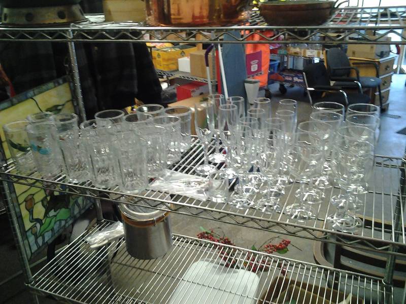 Large Lot Of Stemware & Charms, Nice Glasses, Insulated Dragonfly Tumblers