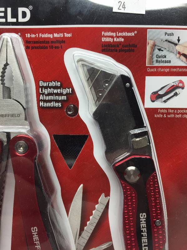 SHEFFIELD 2PC PRECISION TOOL SET WITH CASE