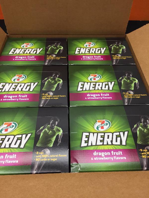7 SELECT ENERGY DRINK (72) 2OZ, DRAGON FRUIT AND STRAWBERRY FLAVORS
