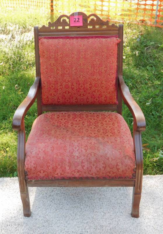 antique east lake style chair