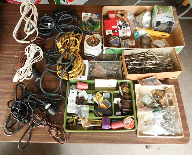 large lot of garage items