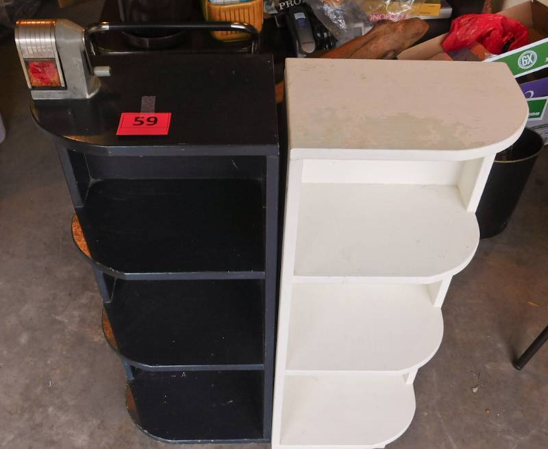 black and white end caps