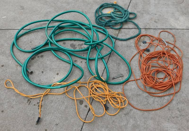 hoses and elcetrical cords