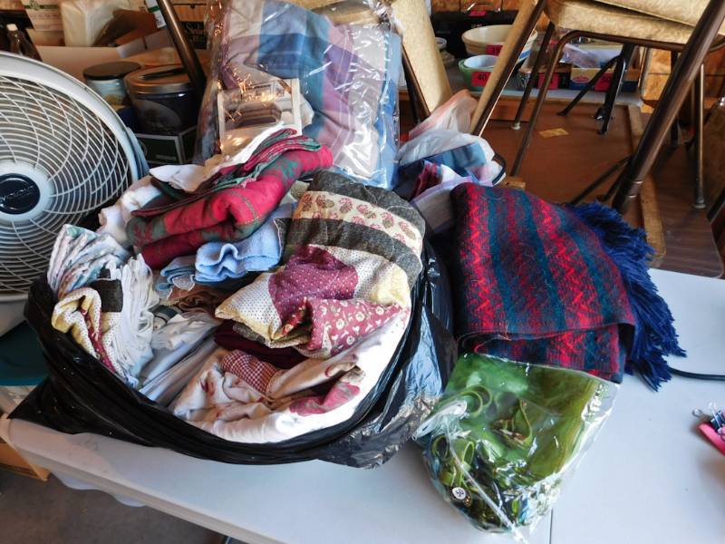 bed linens and towels