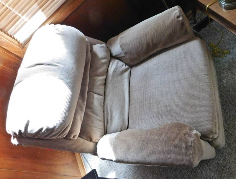 newer Lane recliner soft beige color