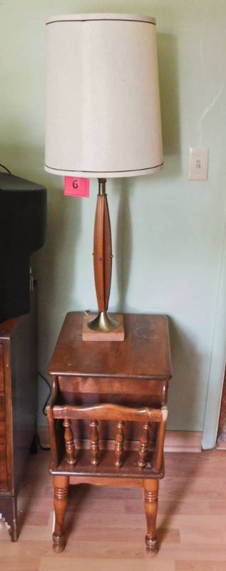end table and kool wood lamp