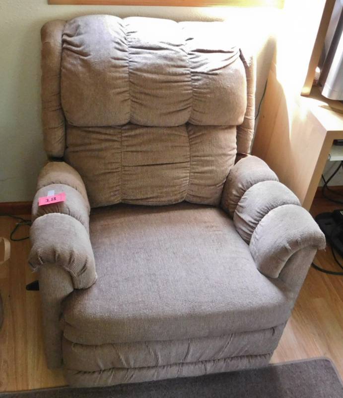 beige recliner