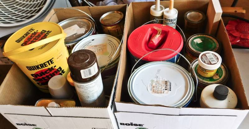 paint and stain lot