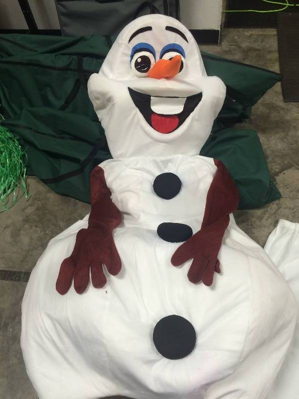 lot 94 image: OlafSnowman Costume