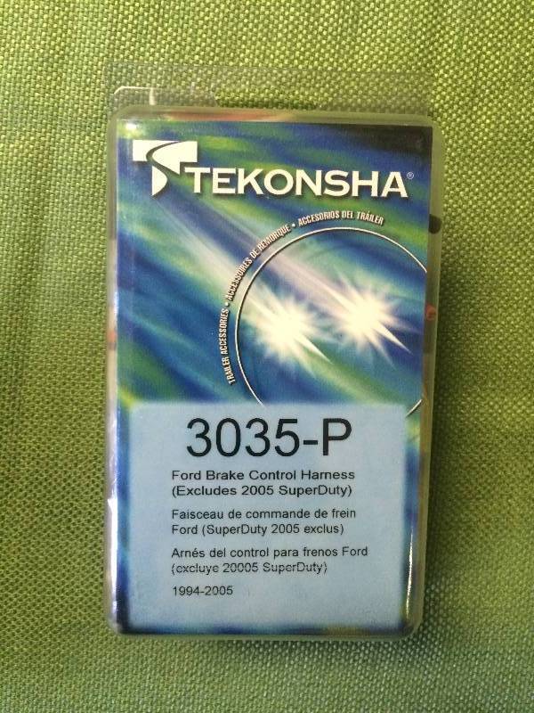 lot 102 image: New Brake Control Wiring Adapter for Ford - Tekonsha 3035-P