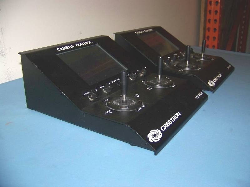 lot 59 image: (2) Crestron, 5.7 Color Touchscreen, Camera Controls