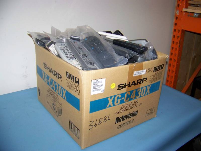 lot 83 image: Box of Remote Controls