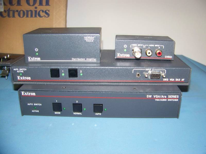 lot 61 image: Extron Electronics, Switcher, Distribution Amplifier, Wall Plates  Connectors and more