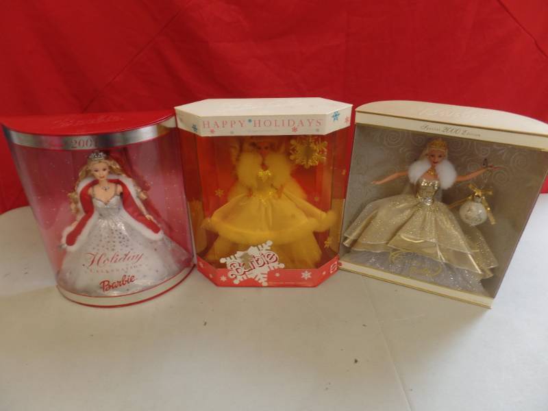 lot 708 image: Special Edition Holiday Barbies