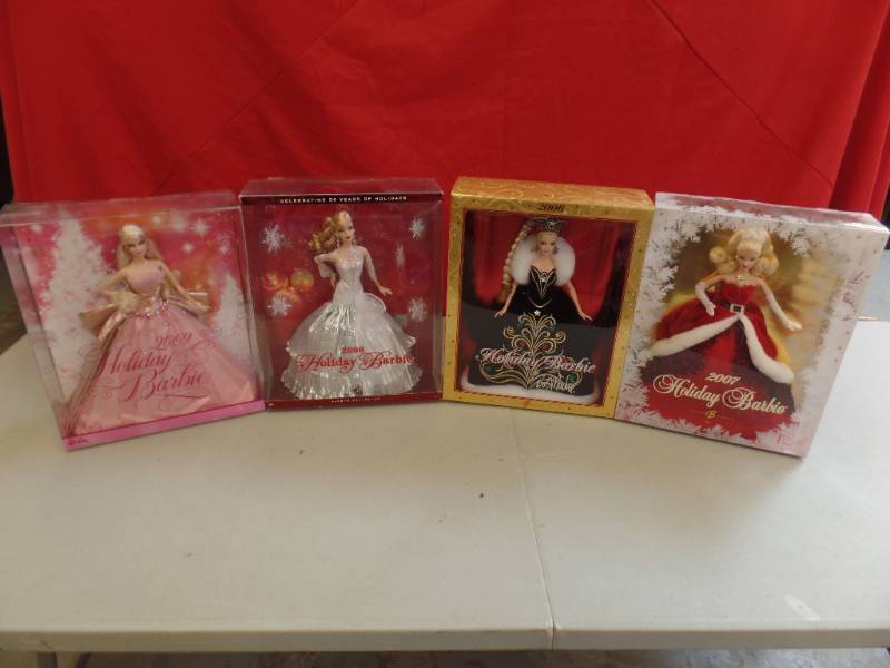 lot 710 image: Special Edition Holiday Barbies