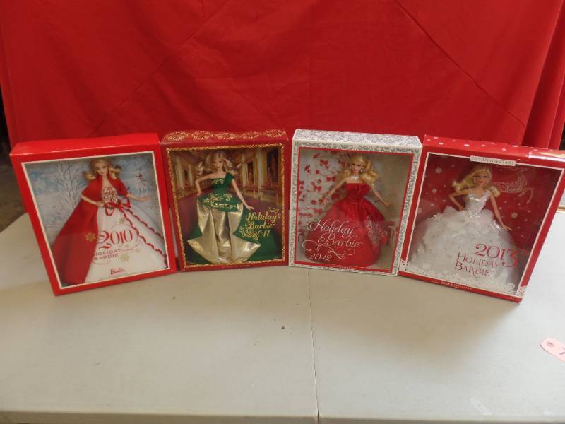 lot 711 image: Holiday Barbies