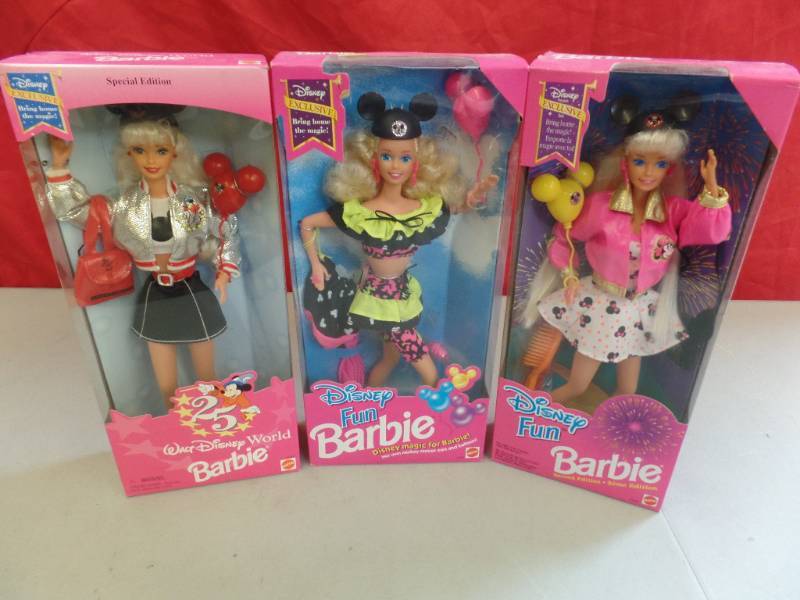 lot 717 image: Disney Themed Barbies