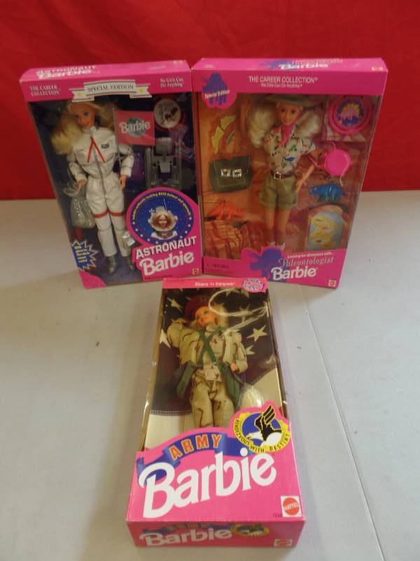 lot 718 image: Special Edition Career Barbies