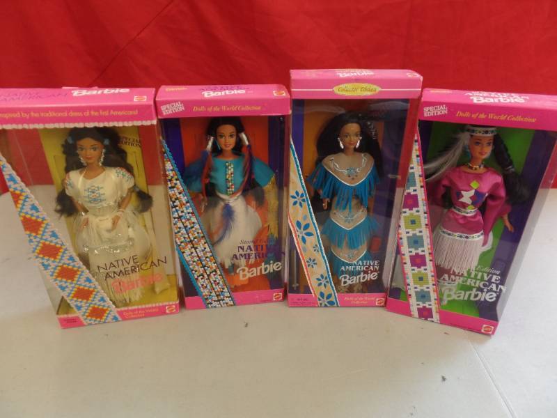 lot 724 image: Native American Barbies