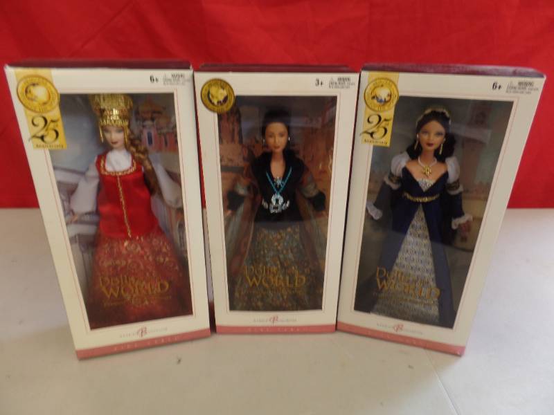 lot 731 image: Pink Label Princess Barbies