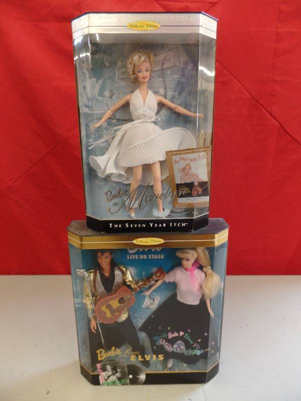 lot 740 image: Barbie Elvis and Marilyn