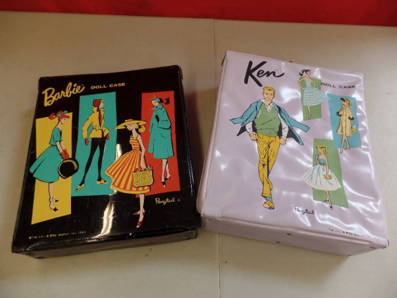 lot 747 image: Vintage Ken & Barbie Cases