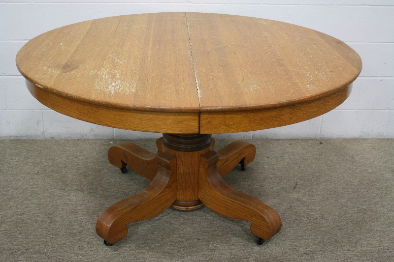 lot 184 image: Solid Wood Table & Chairs