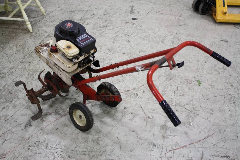 lot 13A image: Powr Kraft 3HP Walk Behind Tiller