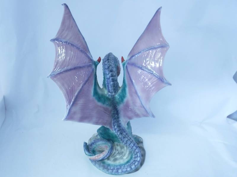 17 Tall Glass Dragon Figure