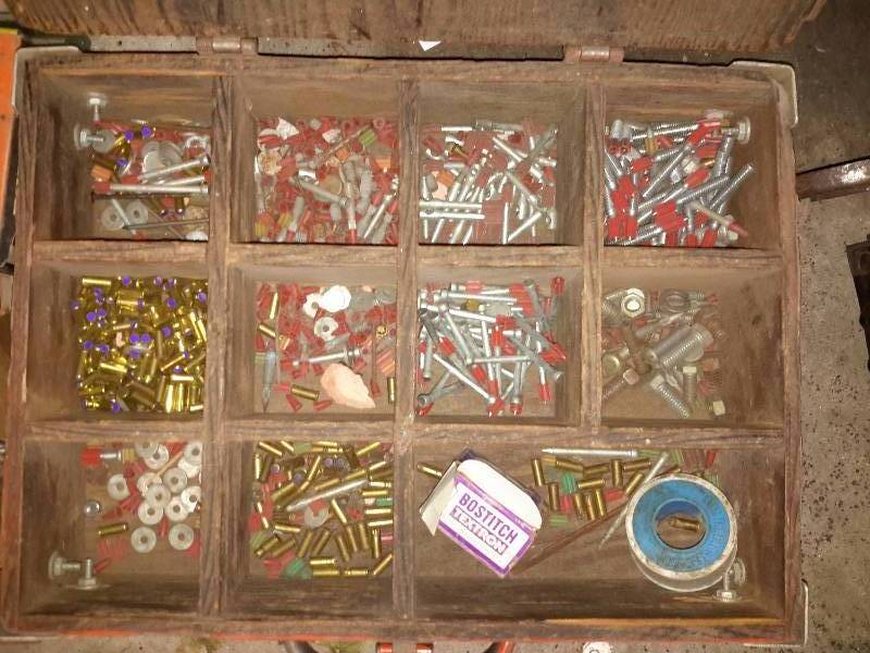 Ramset gun, shot and nails