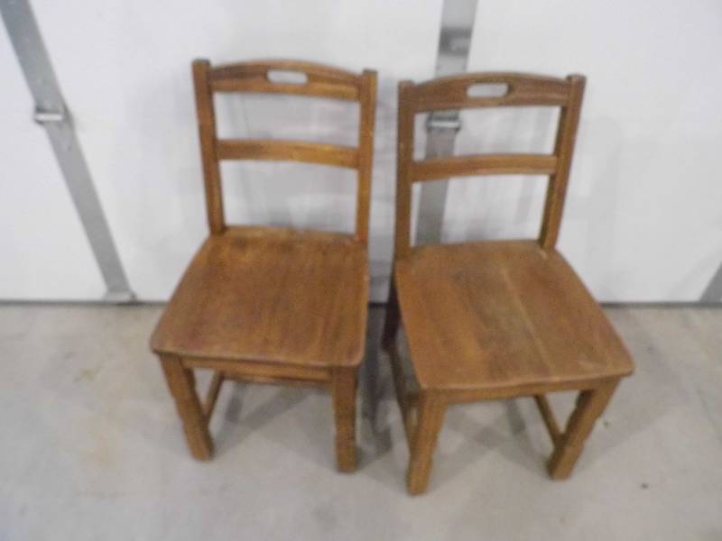 Pair of Antique Oak Chairs