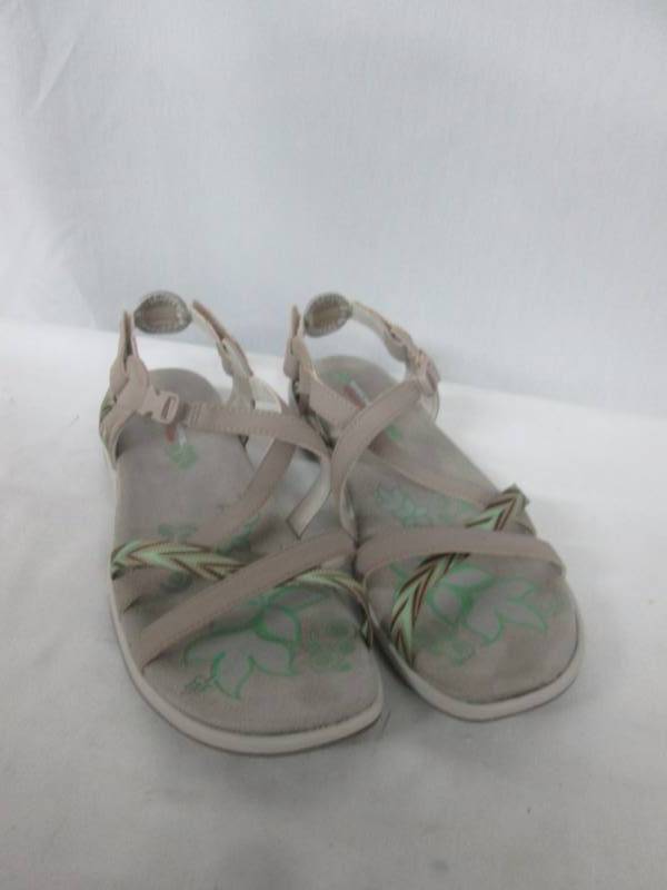 Skechers Womens Reggae Slim-Keep Close Strappy Sandal - Taupe