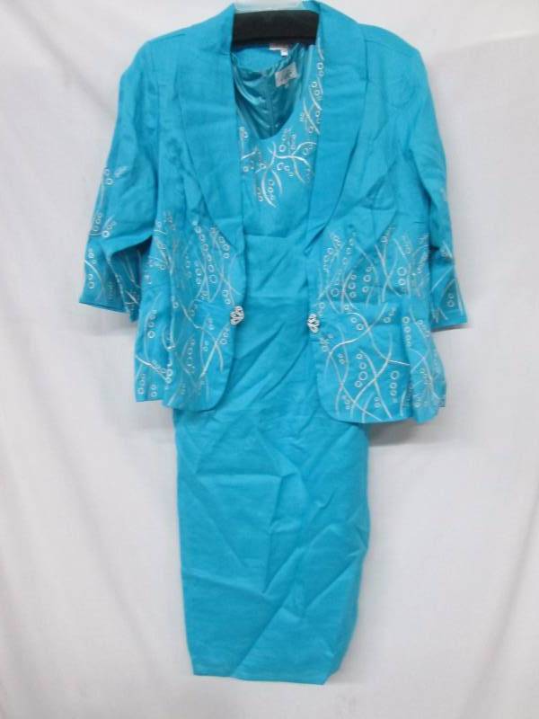 Lisa Rene Plus 2-pc. Embroidered Jacket Dress Set