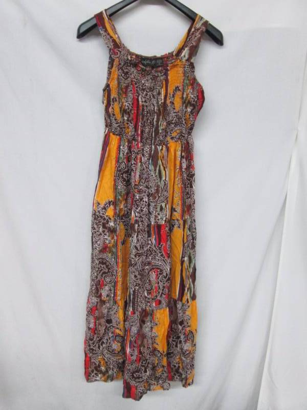 Lola P Tiered Print Maxi Sundress