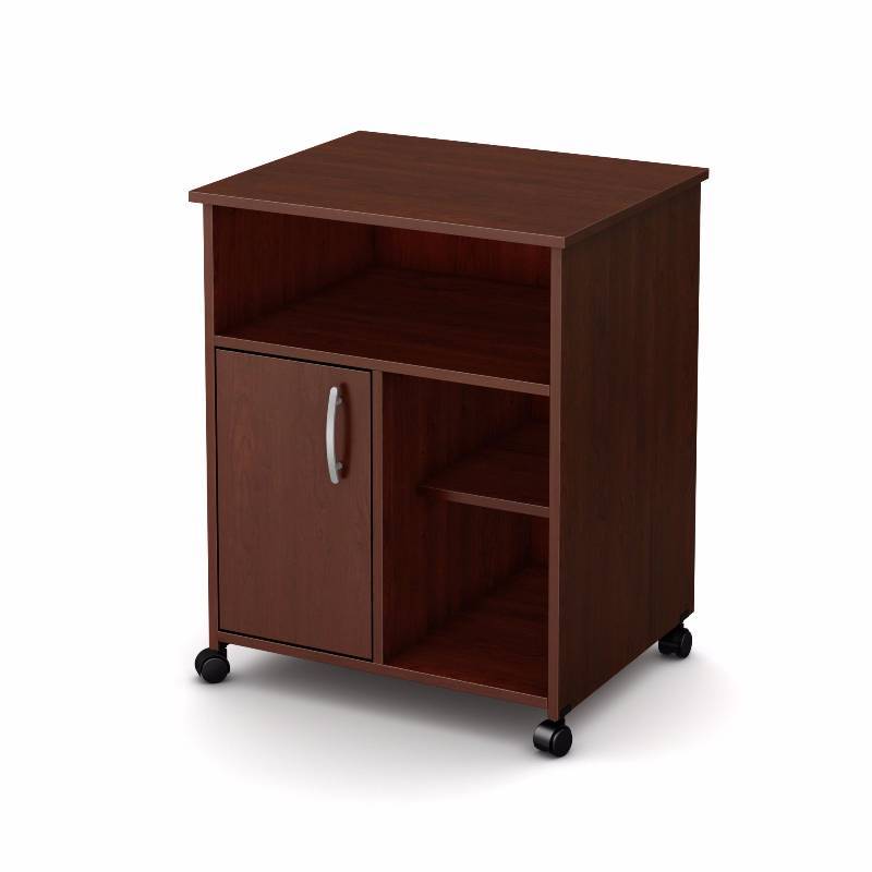 South Shore Morgan Microwave Cart - Royal Cherry