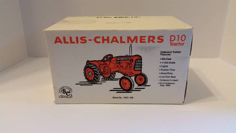 lot 10P image: SpecCast 116 Scale Allis Chalmers D-10 Toy Tractor