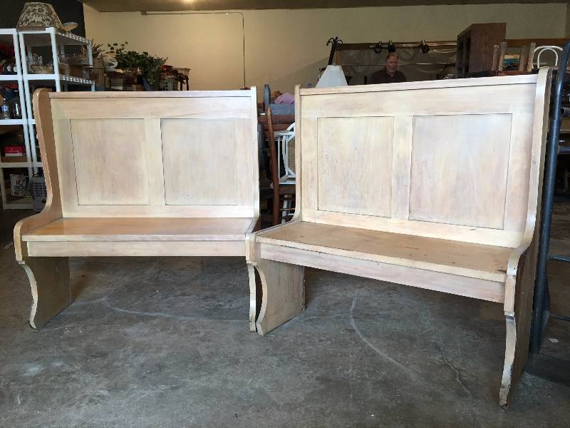 Two Wood Benches