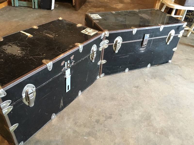 Two Metal Trunks