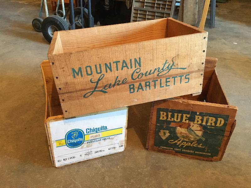Three Wooden Crates