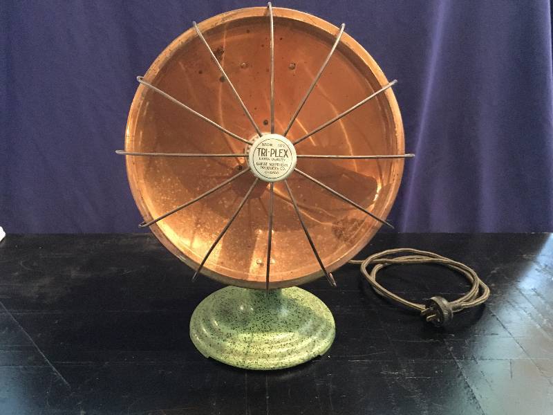 Vintage Working Table Top Copper Faced Heater