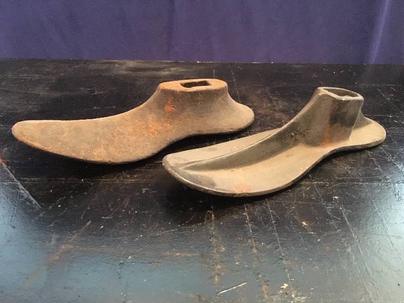 Pair of Steel Shoe Forms
